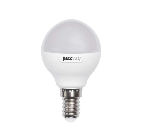 Лампа светодиодная PLED-SP G45 9Вт шар 5000К холод. бел. E14 820лм 230В | Код. 2859600A | JazzWay